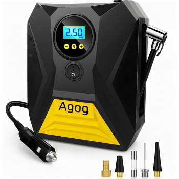 Kompresor sprężarka samochodowa 12v LED LCD MOCNA 120W AGOG